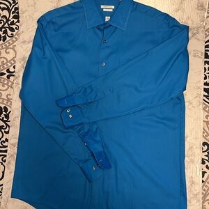 Men’s Van Heusen Shirt Size‎ 16.5-34/35 Lux Sateen Long Sleeve Dress
